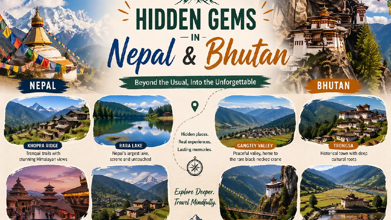Hidden Gems in Nepal and Bhutan: Offbeat Places Most Tourists Miss