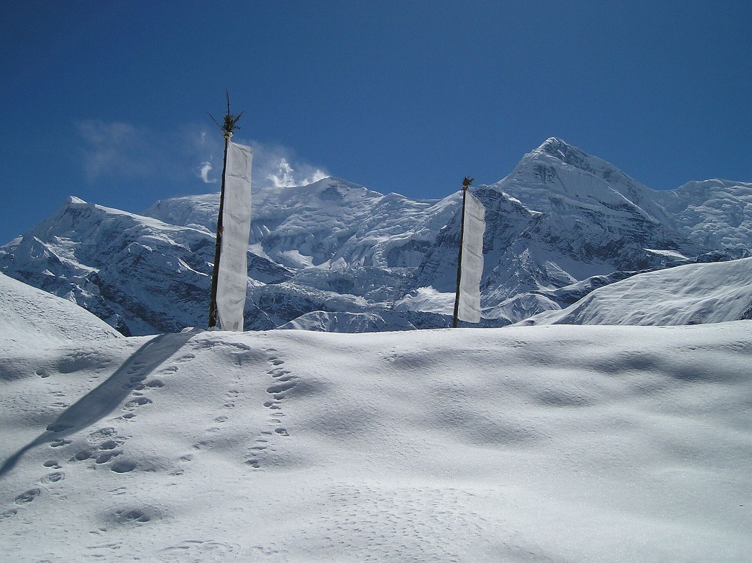 High altitude prayer flags
